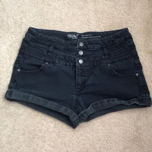 Black High Rise Short